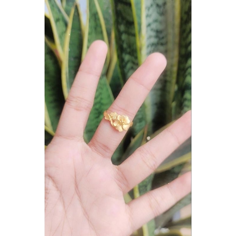 Cincin Mawar Emas Murni 99