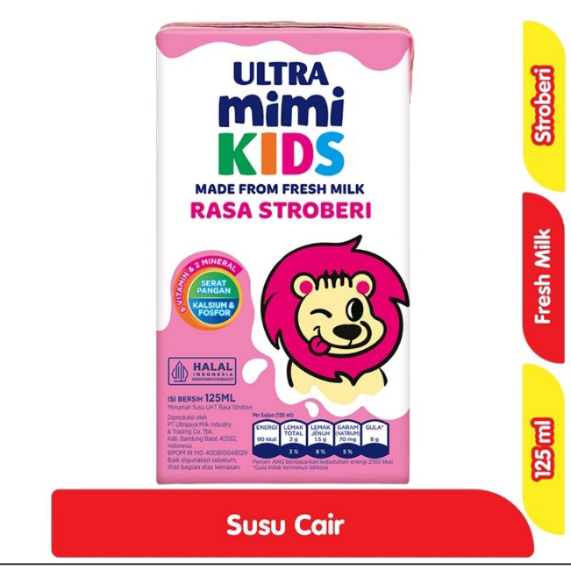 

Susu Cair Anak Ultra Mimi Kids 125ml Strawberry