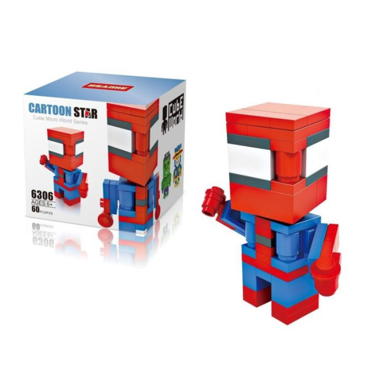 Lego block bricks mainan edukasi anak medium Action Figure Marvel block Cube World Series  Hsanhe