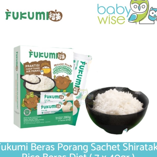 

Stok terbaru Fukumi Beras Porang Sachet Shirataki Rice Beras Diet 7 x 4gr