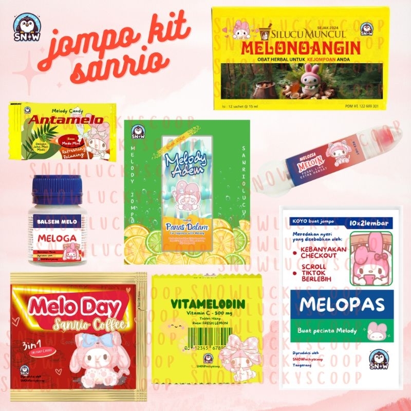 

[SNOW] Sanrio Jompo Starter Kit - Paket hadiah lucu perempuan - Mini hampers Sanrio