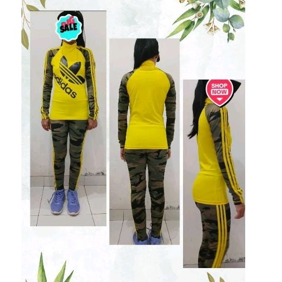 Baju Olahraga Panjang Adid*s Kuning Army
