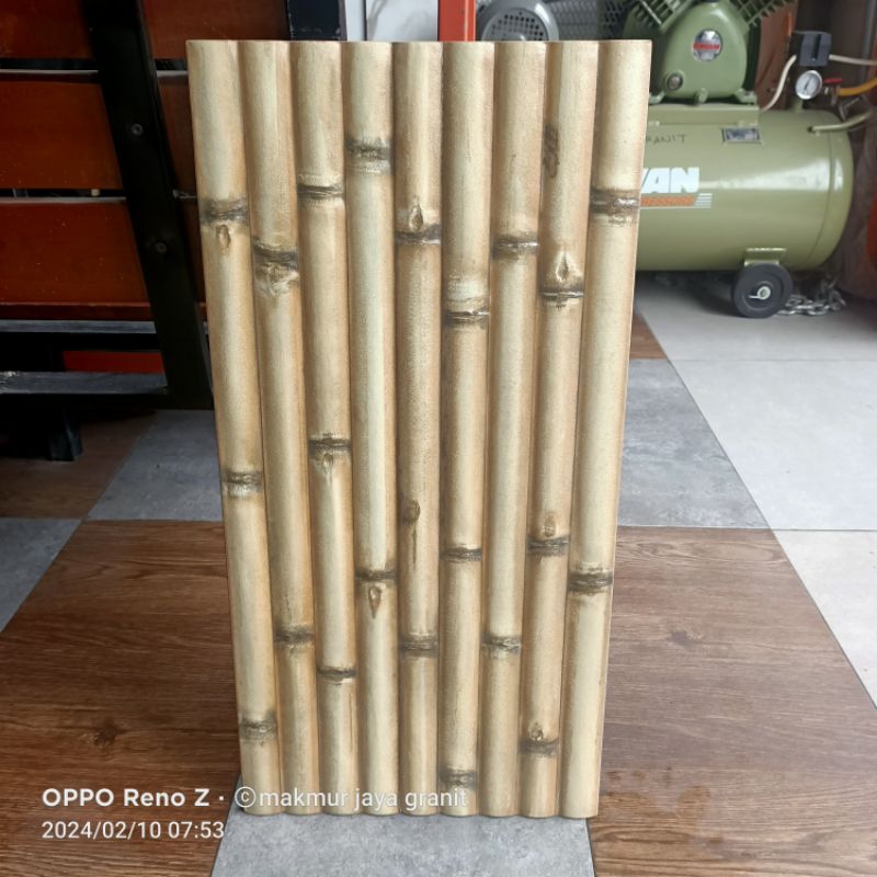 Keramik 30x60 Centro motip bambu kuning