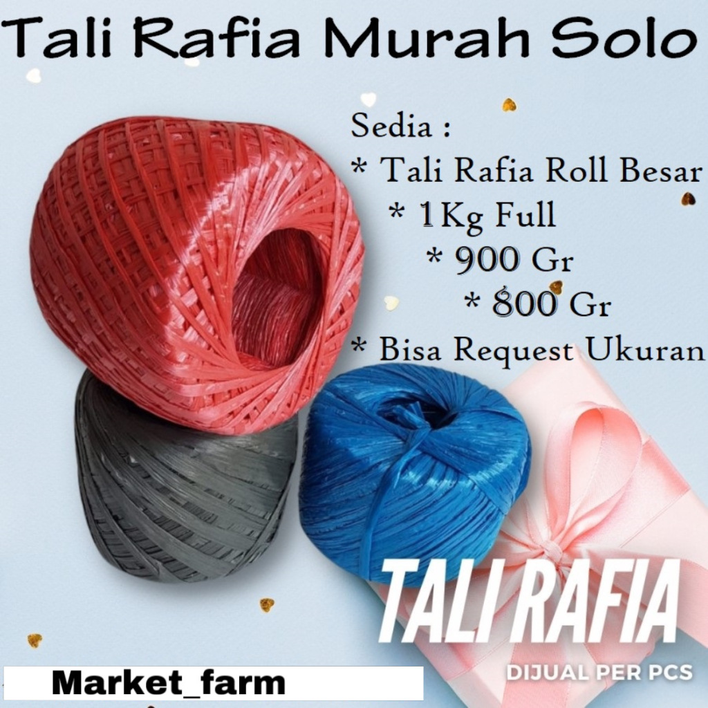 

Tali Rafia 1 Kg / Tali Rafia Hitam 1 Kg Full / Tali Rafia Murah