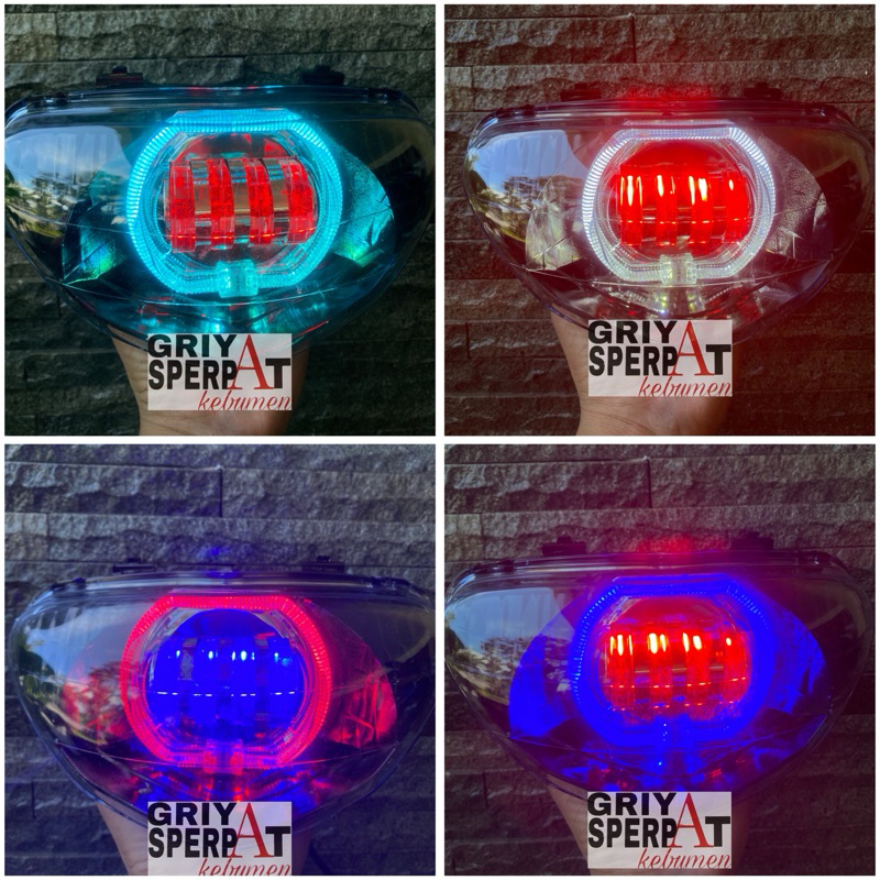 LAMPU DEPAN MIO LAMA MIO SPORTY BILED PROJIE LED