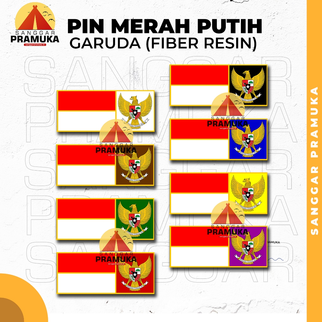 Pin Merah Putih Garuda - Pin Mpg - Pin Mpg Paskibra - Pin Paskibra - Pin Bendera Garuda