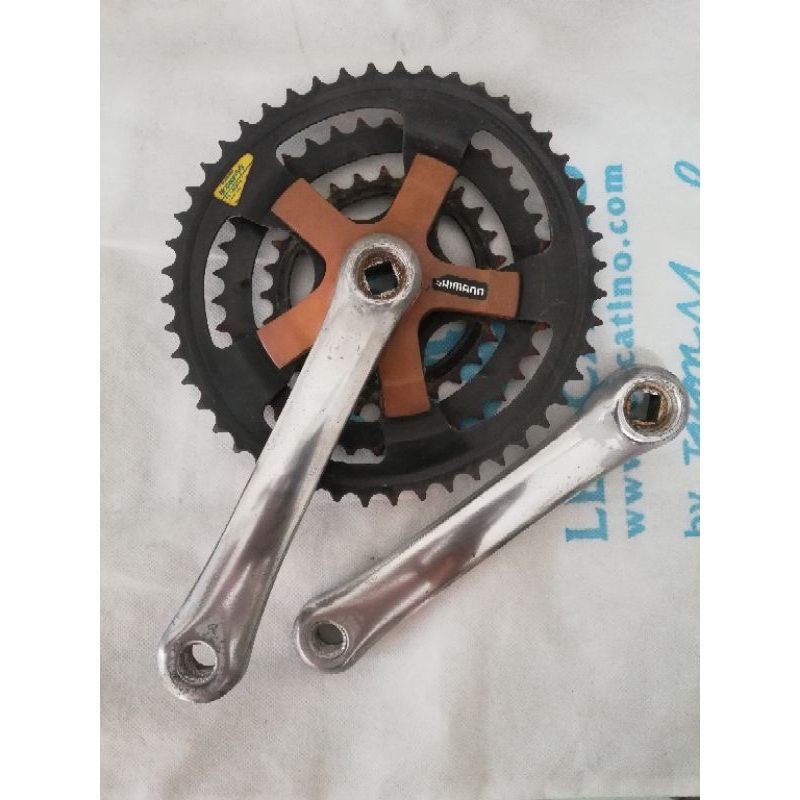 Crankset 3 speed Shimano Biopace SG Oval FC TY20