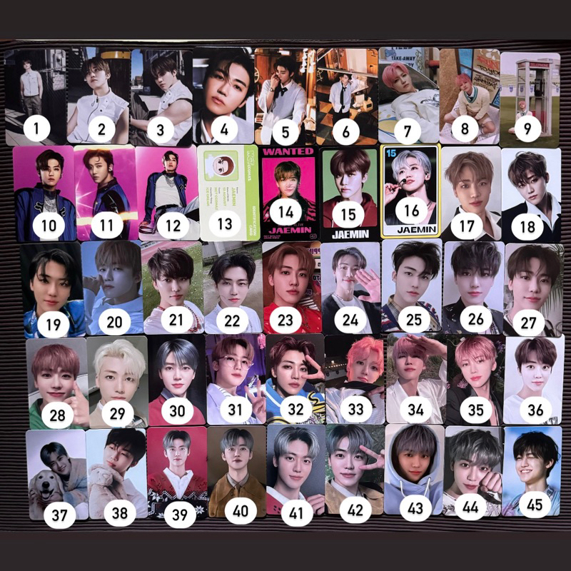 [2] JAEMIN PHOTOCARD NCT DREAM OFFICIAL - TC ISTJ AGIT TDS Encore AR Hot sauce crazy chilling boring