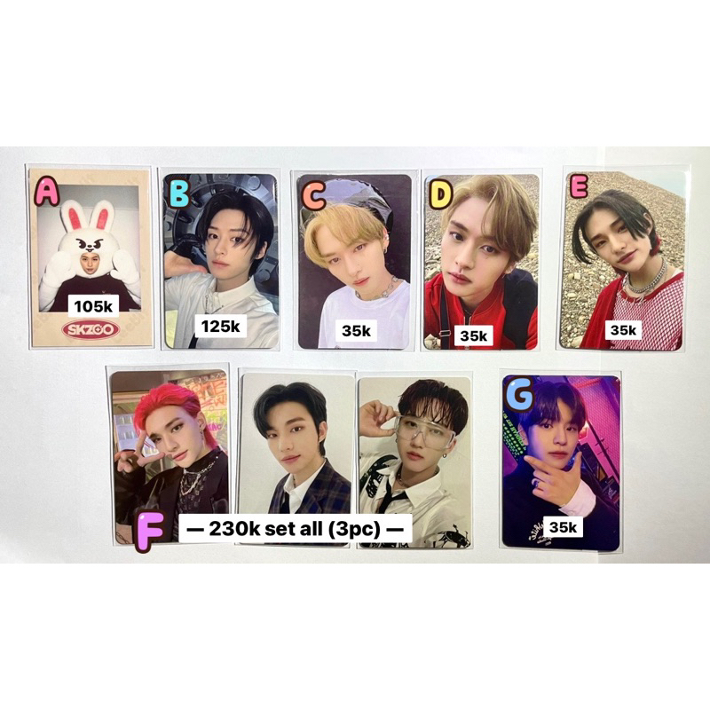 [READY STOCK] STRAY KIDS Hyunjin Felix Lee Know PC Photocard Pola Skzoo Noeasy Cevel Oddinary Album 