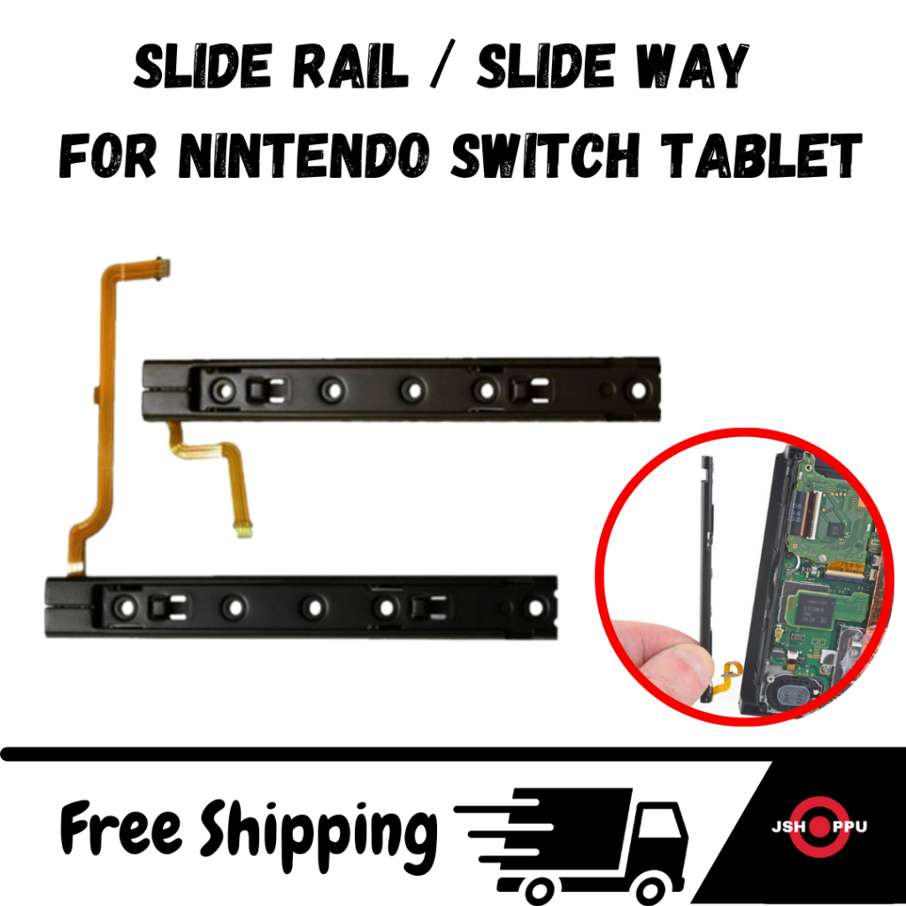 Slider kanan Slider Kiri Tablet Nintendo Switch Rail slide v1 v2  untuk Tablet Nintendo Switch