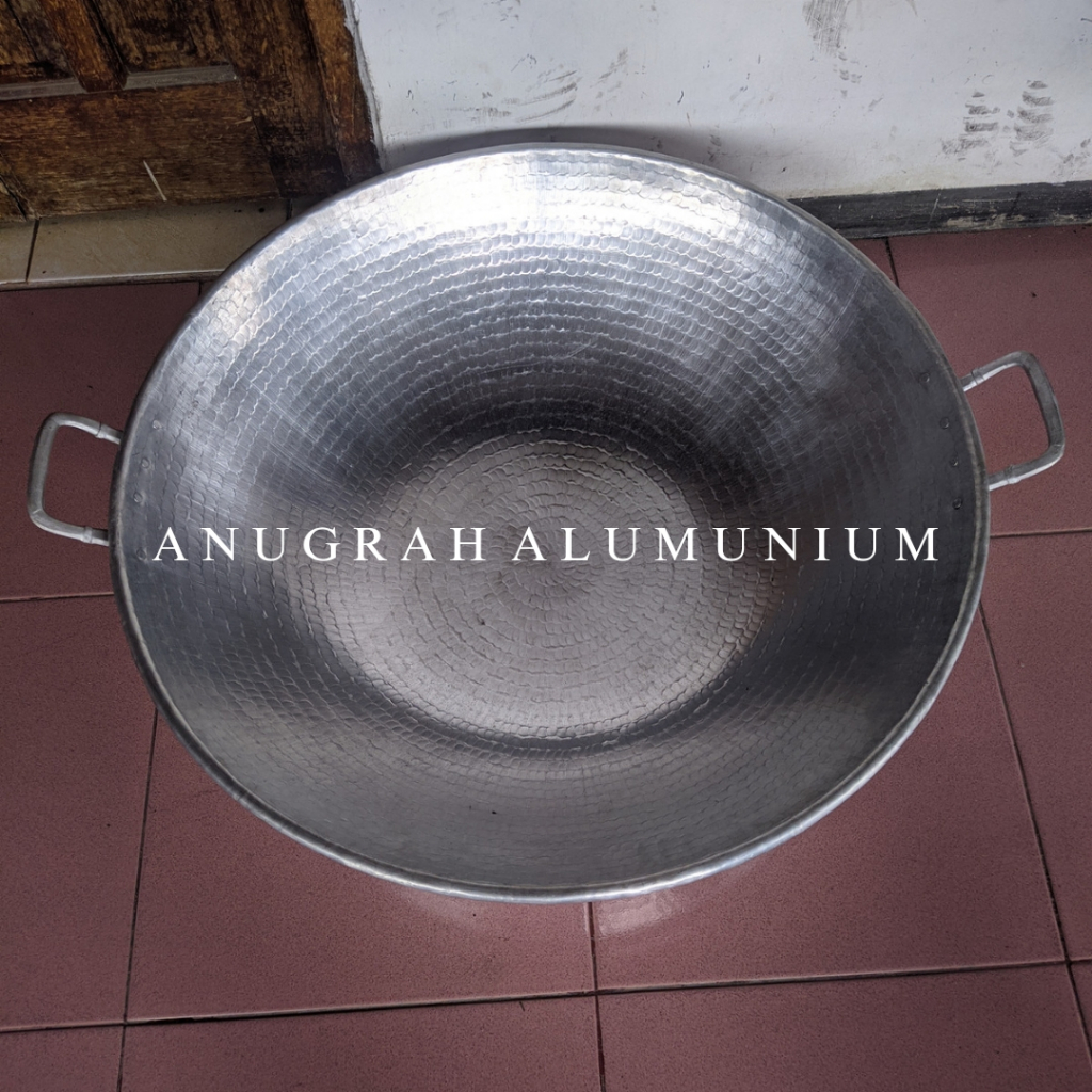 Wajan alumunium tebal jumbo uk 60 cm