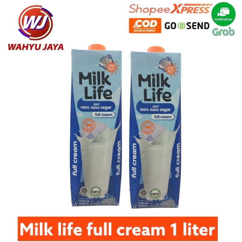 

Milk life full cream 1 liter