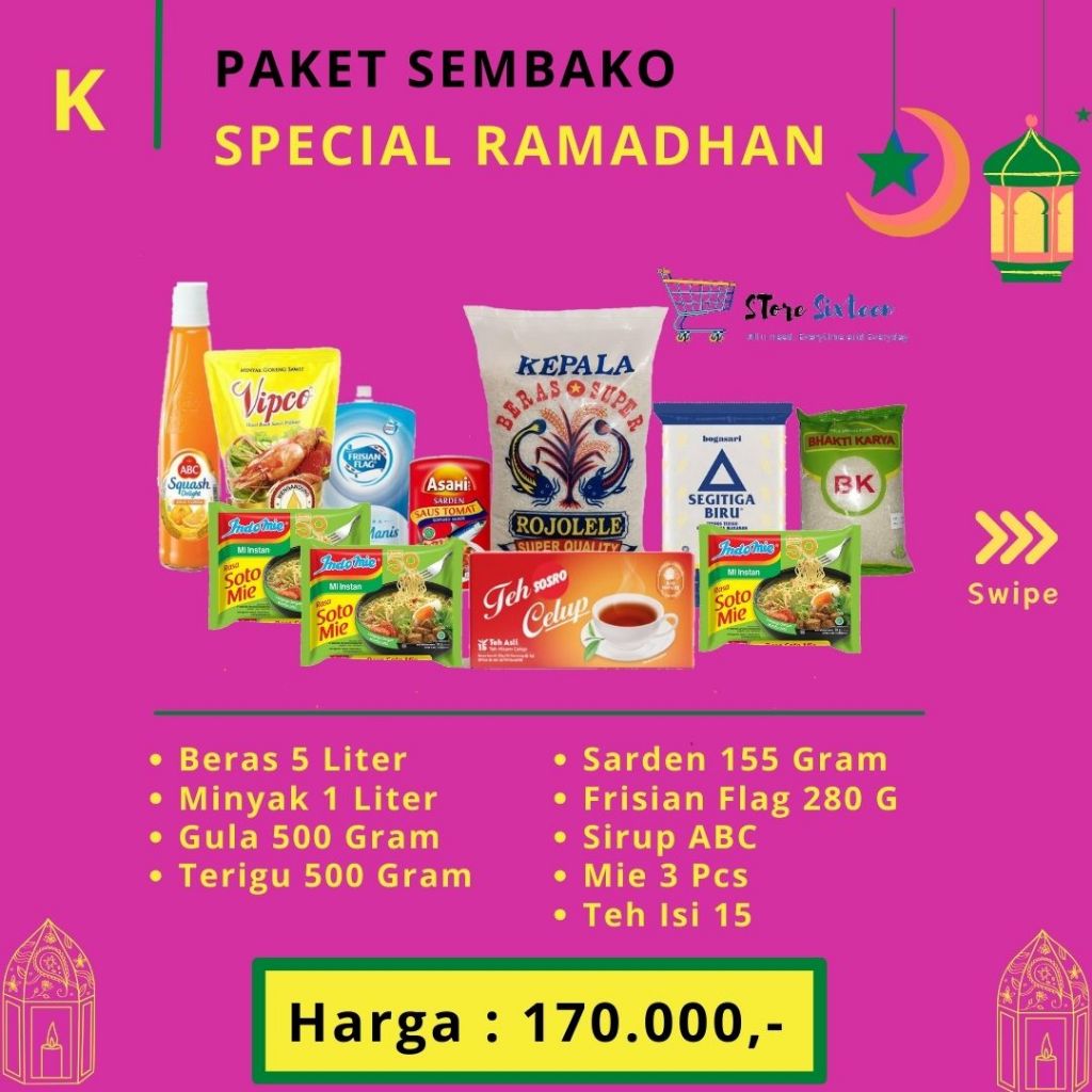 

Paket Sembako Ramadhan K / Paket Sembako Murah By Storesixteen