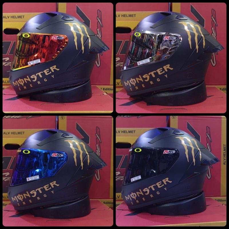 HELM ALV GENESIS STIKER MOSTER 100% ORIGINAL ALV FULL FACE