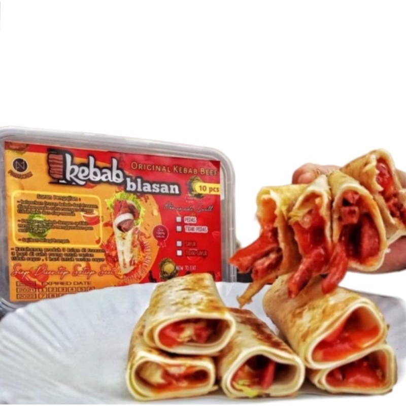 

Kebab Blasan Original Kebab Beef isi 10 Pcs Daging Sapi Asli