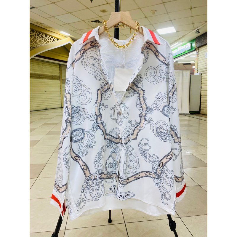 FTQ- Ld114 Pj70 KEMEJA CANTIK SILK 233