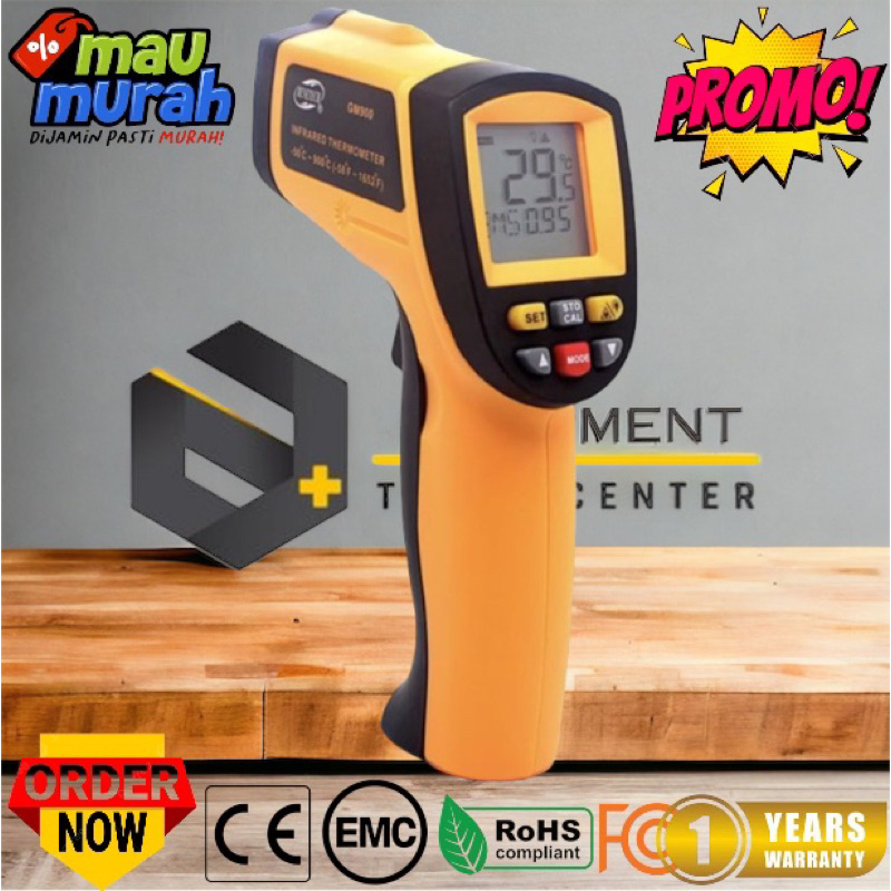 Infrared Thermometer 900 Celsius Benetech GM900 Termometer Gun 900 GM