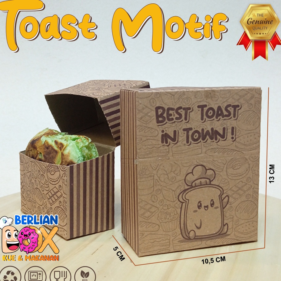 

Memories Preserved Moments Shared Souvenir Delights Toast Box Motif isi 5 pcs Bahan Kraft Premium Toast Tray Dus Roti Bakar Box Roti Toast Kemasan Roti Bakar