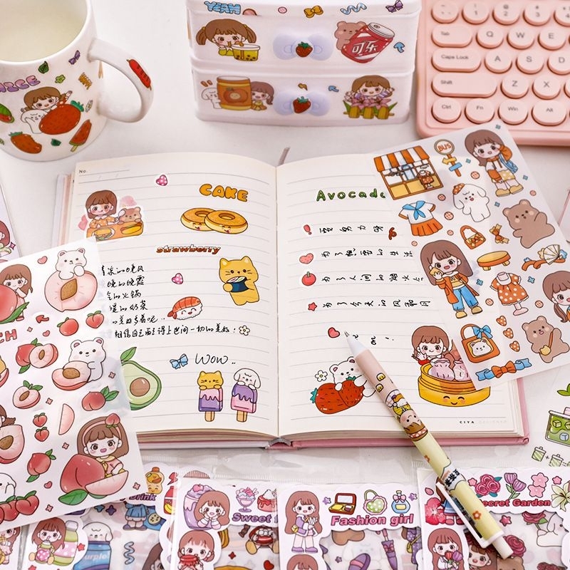 

Machita stiker gadis kecil dan beruang dudu