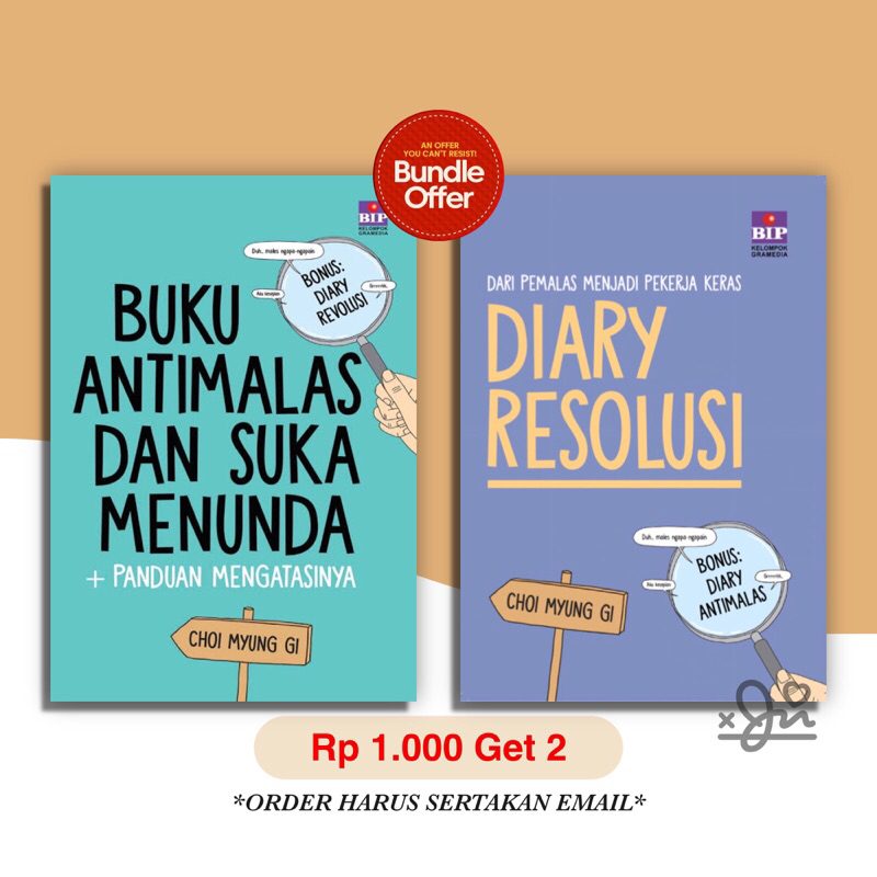 

[SE0006] Anti Malas Dan Suka Menunda - Diary Resolusi (Bundle Offer)