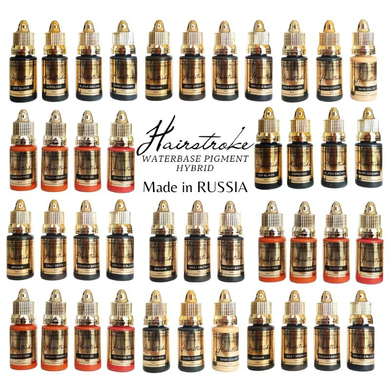 ALL COLOR TINTA HAIRSTROKE WATERBASE PIGMENT MADE IN RUSIA
