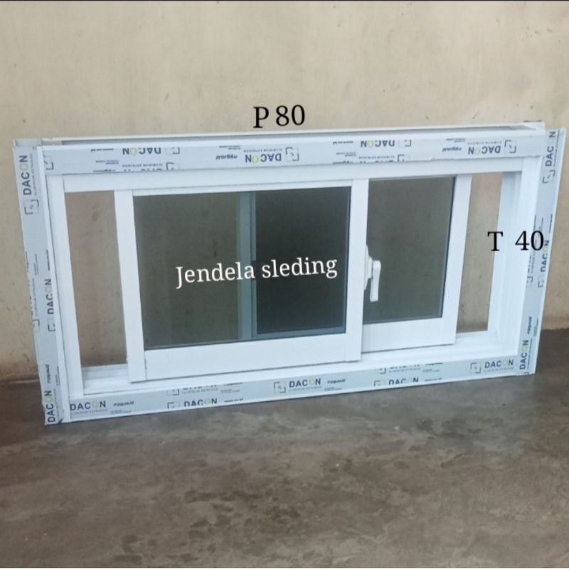 jendela sleding aluminium 40x80