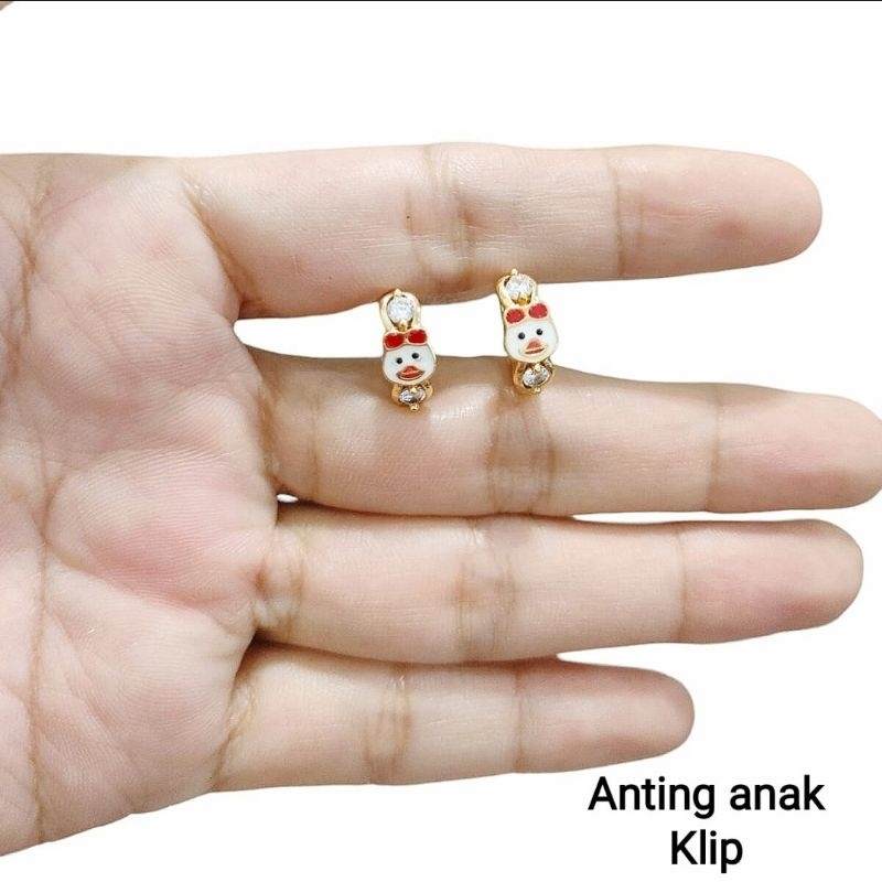 ANTING ANAK T15313 BEBEK IMUT CUBIC ZIRCON CANTIK