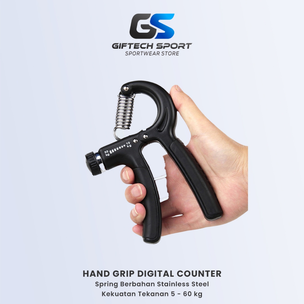 Handgrip Adjustable 5-60 Kg Hand Grip Alat Latihan Otot Lengan Latihan Penguat Otot Tangan Olahraga 