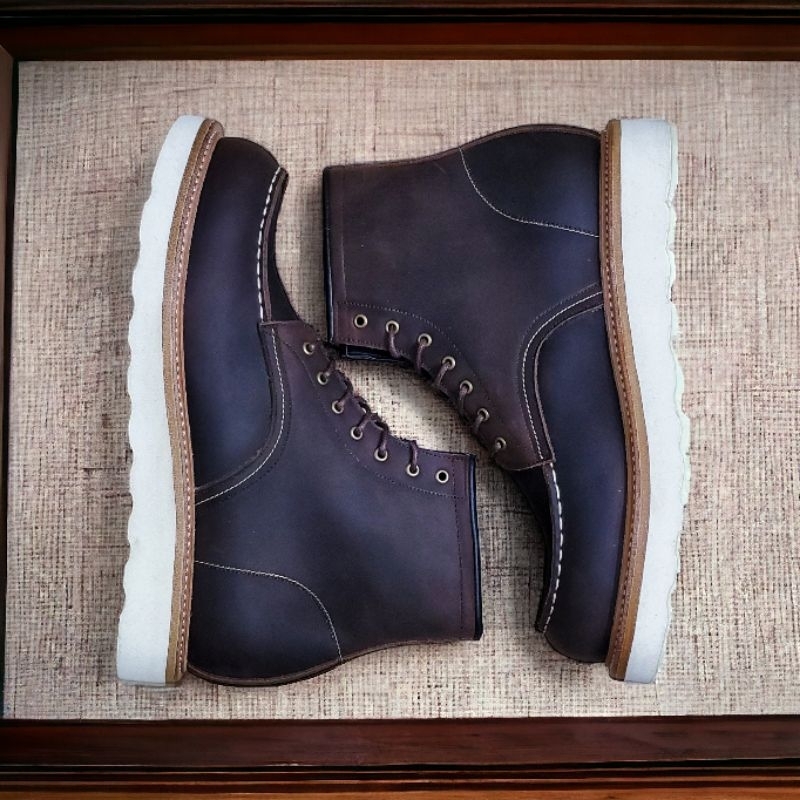 Map Inc Moctoe Boots Custom  - Sepatu Moctoe Boots Kulit Sapi Asli Premium
