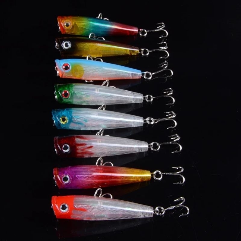 Lure Mini Popper Ultralight casting umpan Kakap Barakuda dll