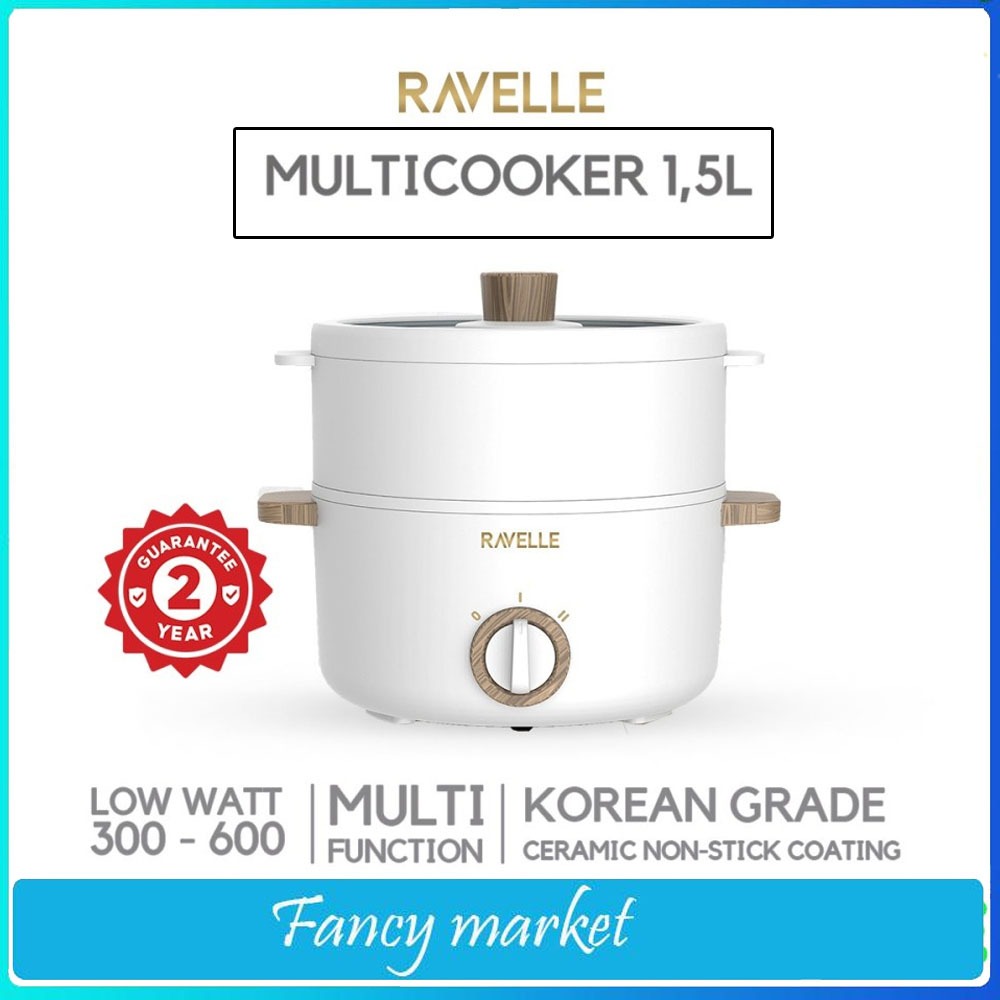 ALAT MASAK SERBAGUNA MULTI COOKER RAVELLE RMC 15A - Kapasitas 1,5 Liter