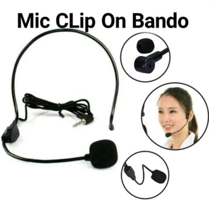 Mic Bando Clip On Microphone Youtuber Bando Style Suara Bagus