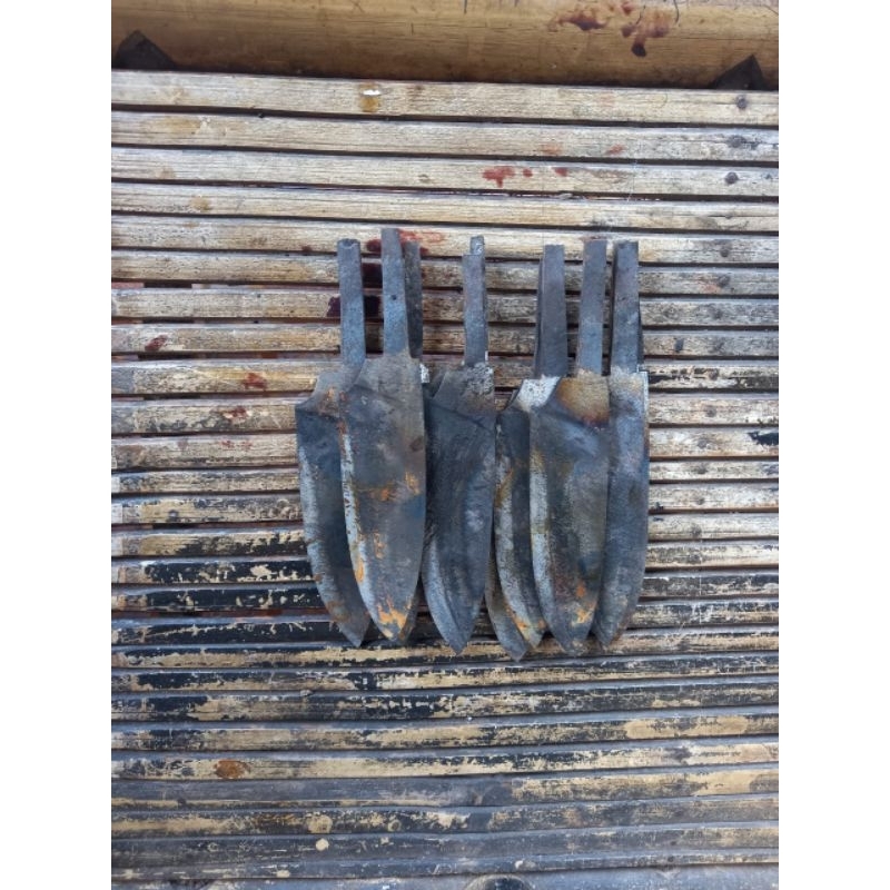 bilah mentahan pisau skiner baja asli