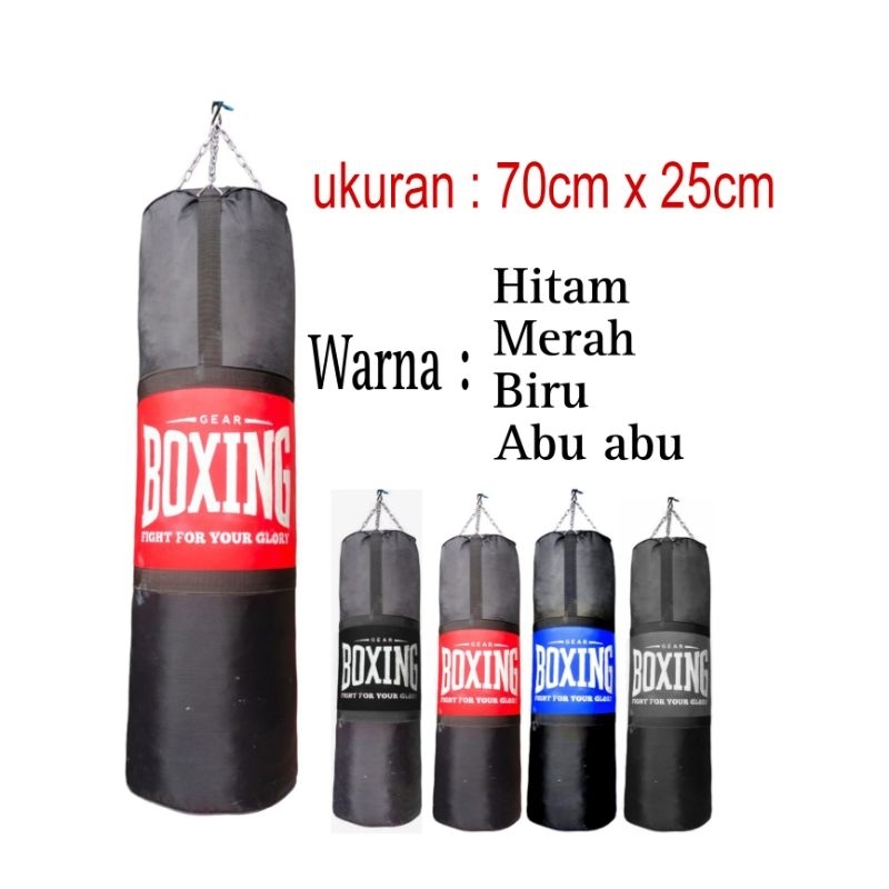 Samsak murah berkualitas ukuran 70cm tanpa isi samsak alat olahraga tinju tendang
