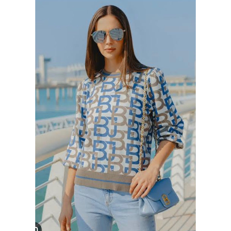 PL Monogram Puffy Sleeve Benang Jarum