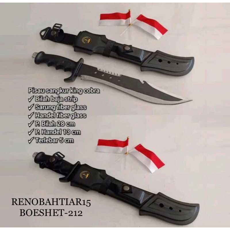 Pisau Hunting King Cobra Pisau berburu pisau TNi Polri