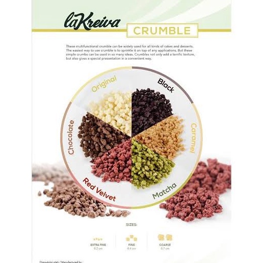 

Cuma Sehari La Kreiva Cookie Crumble Fine Topping All Variant 25gr