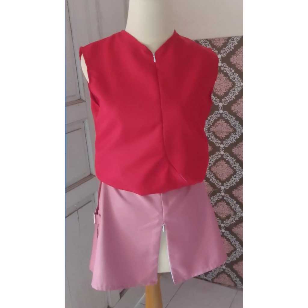 Kostum Cosplay Sakura Haruno shippuden