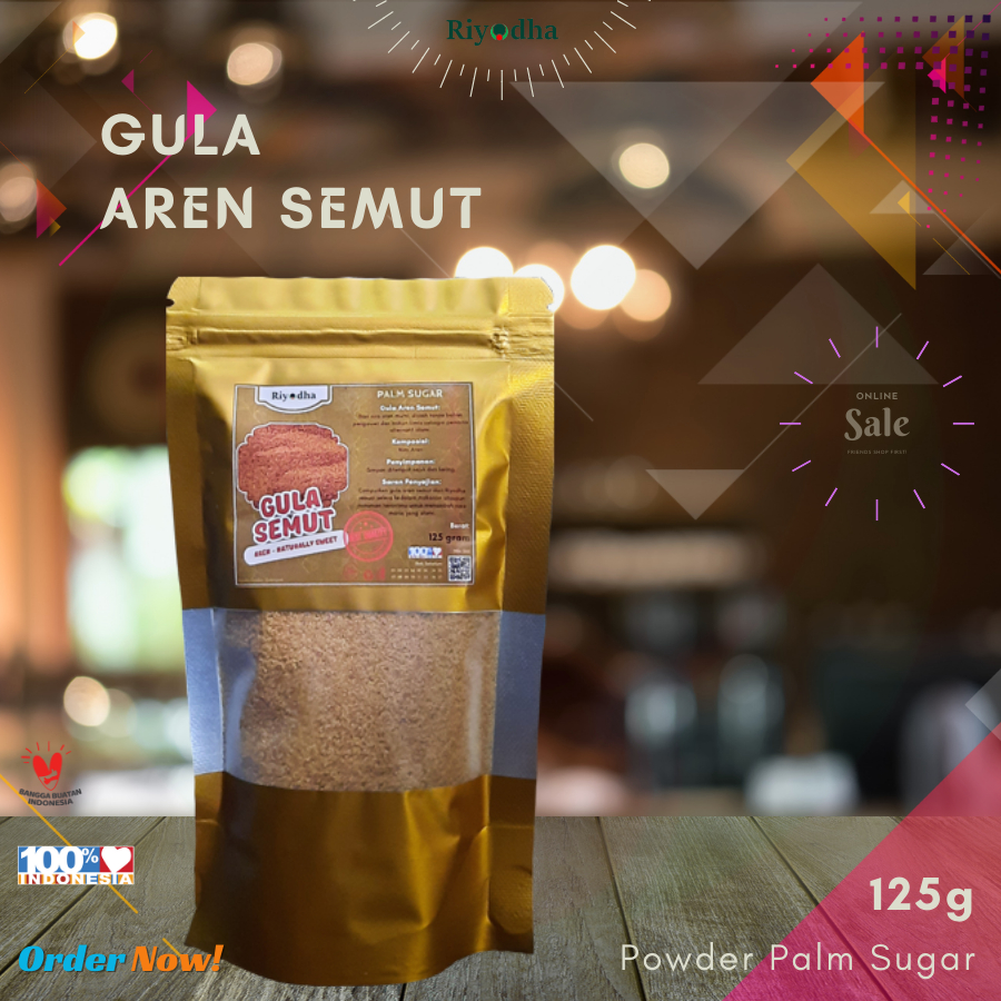 

Gula Aren Bubuk / Gula Aren Semut / Palm Sugar 125g