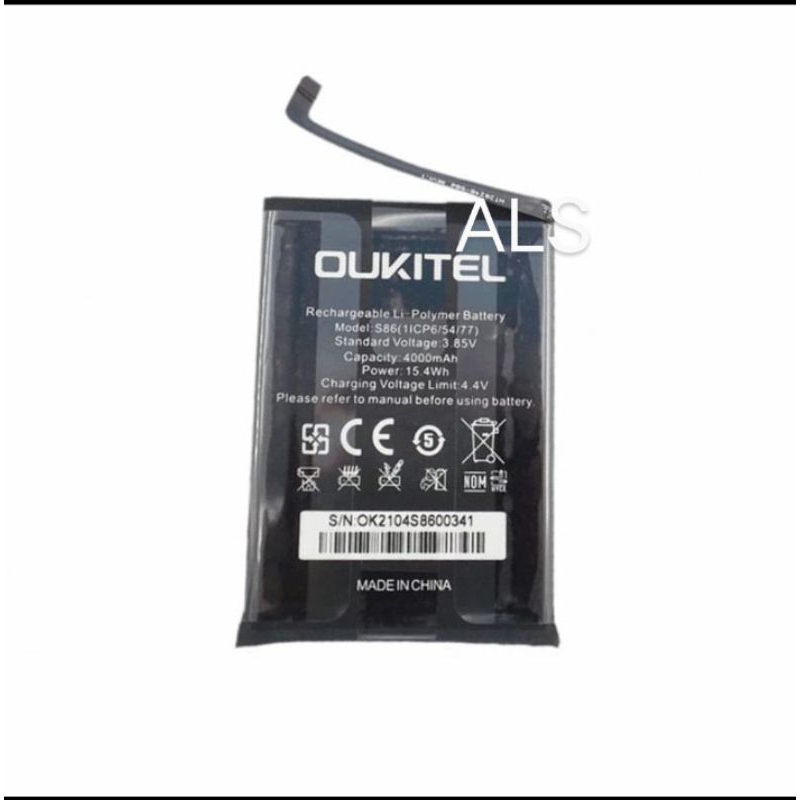 Batre S86 For Oukitel Wp12 dan Wp12 Pro Batrei  HP Outdoor Baterai  4000mAh Batrai S-86 Wp-12 Batter