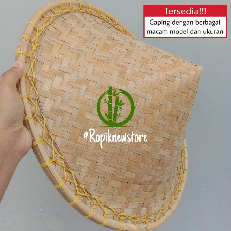 Topi caping bambu/Topi petani/Cetok/Tudung [ Paret dewasa ]
