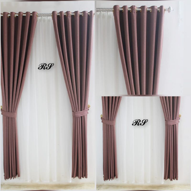 Gorden Blackout Polos Doft Premium Original Import/Hordeng Minimalis Super Duper Tebal Dan Mewah