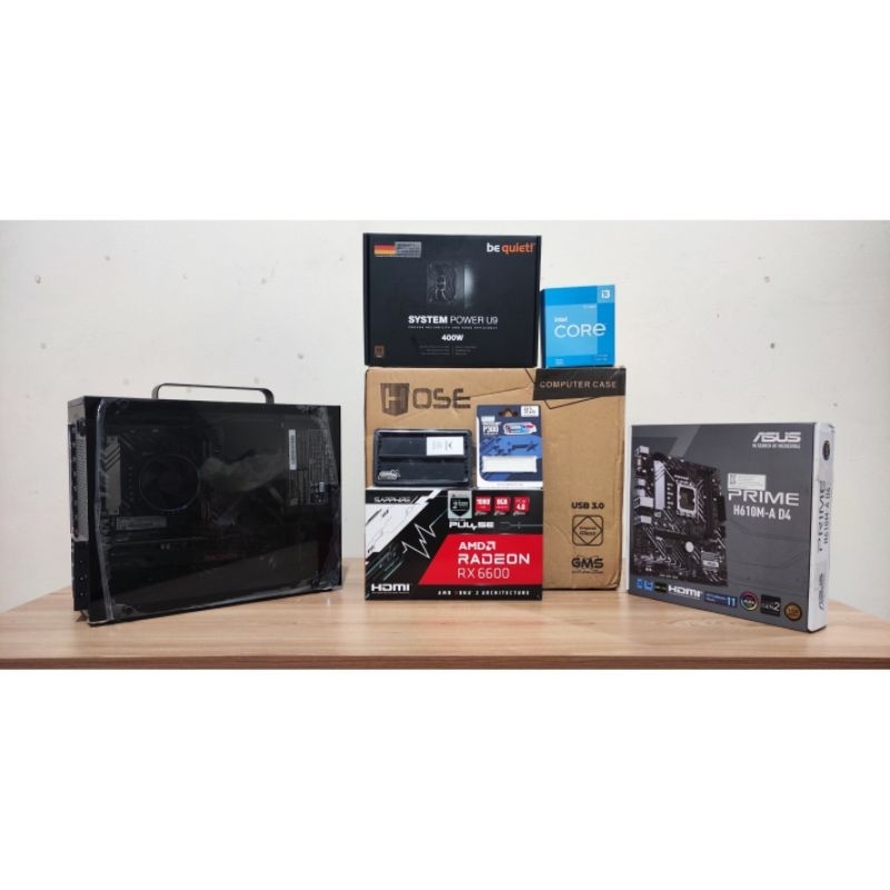 PC GAMING RAKITAN MINI HACKINTOSH i3 12100F H610 RX 6600 NVME 512GB