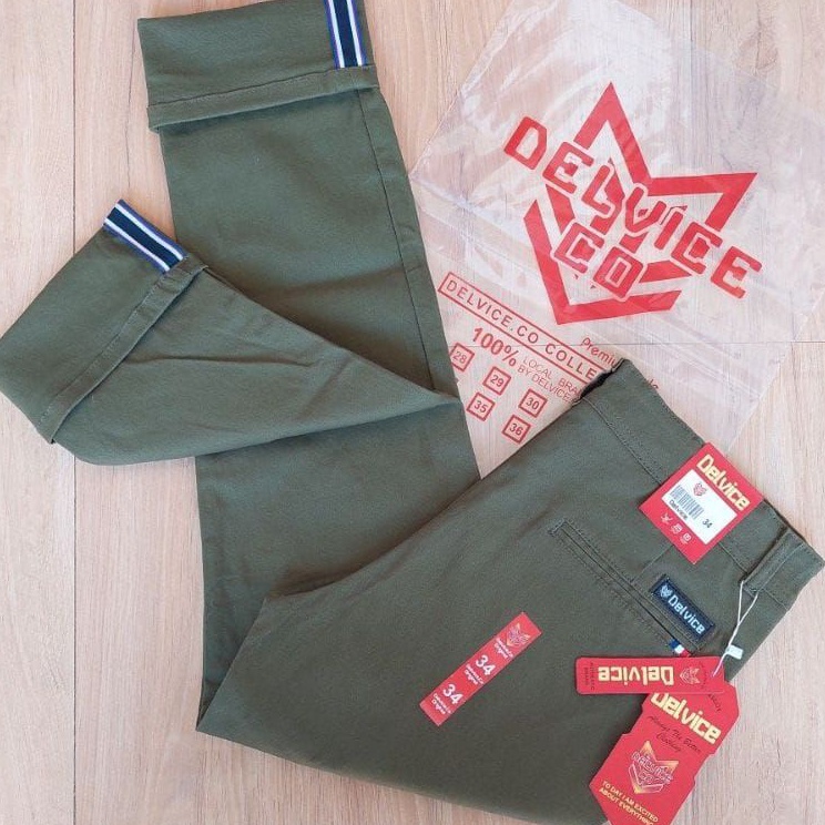 Lariiss CELANA PRIA CHINO Slim Fit Panjang Pria Kerja Kantor Santai Liburan Cowok Original Delvice D