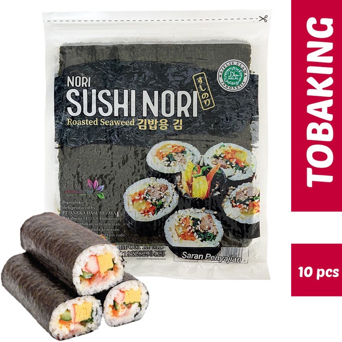 

Yuk di order Sushi Nori Roasted Seaweed Rumput Laut Sushi 1 lembar