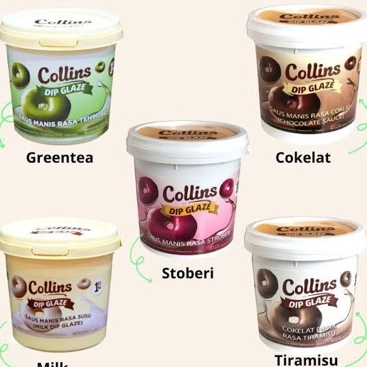 

Termurah Collins Dip Glaze 1 kg Collins Choco Crunchy Collins Coklat Collins Tiramisu Collins Strawberry Collins Taro Collins white 1 kg