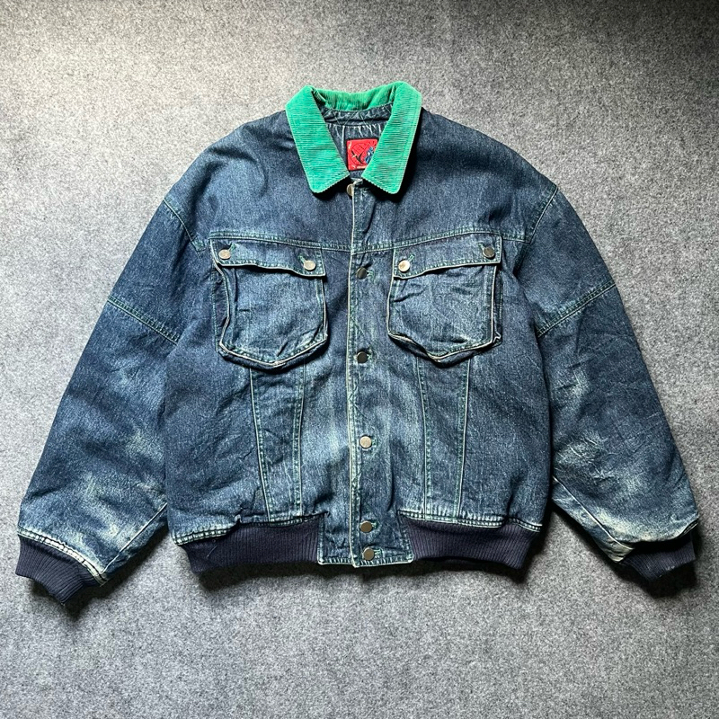 vintage Personmen denim bomber serpha jacket