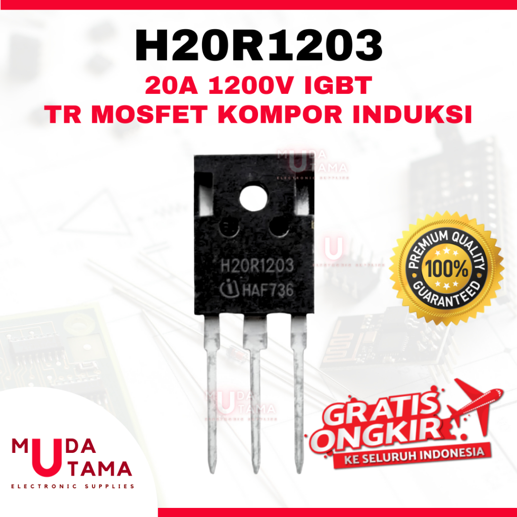 Transistor Mosfet H20R1203 Kompor Induksi 20A 1200v IGBT | TR H20R1203 | Mosfet H20R1203 | TR Kompor