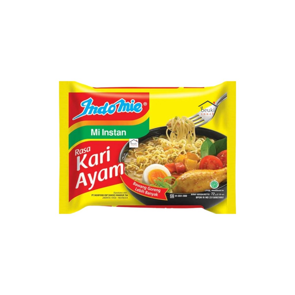 

Indomie Kuah Kari Ayam Bawang Goreng Lebih Banyak