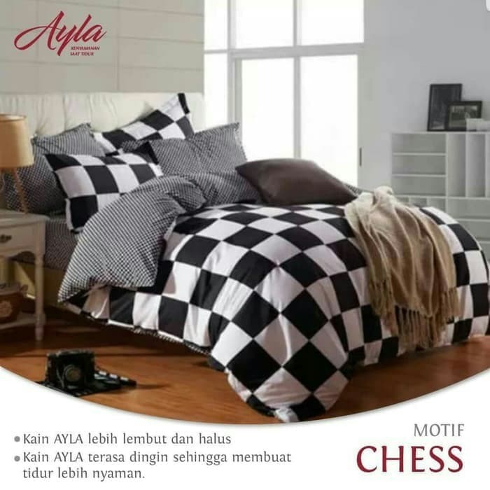 SPREI KATUN MOTIF CATUR , 180X200, SEPRAI EKSLUSIF NUANSA BALI